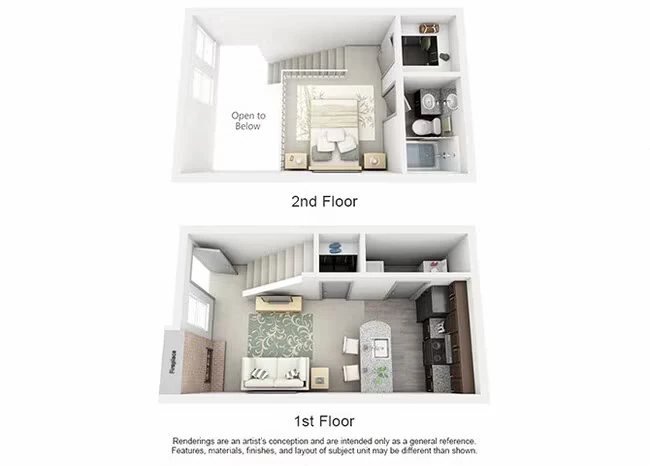 A1 - Townhome W-1303 floor plan